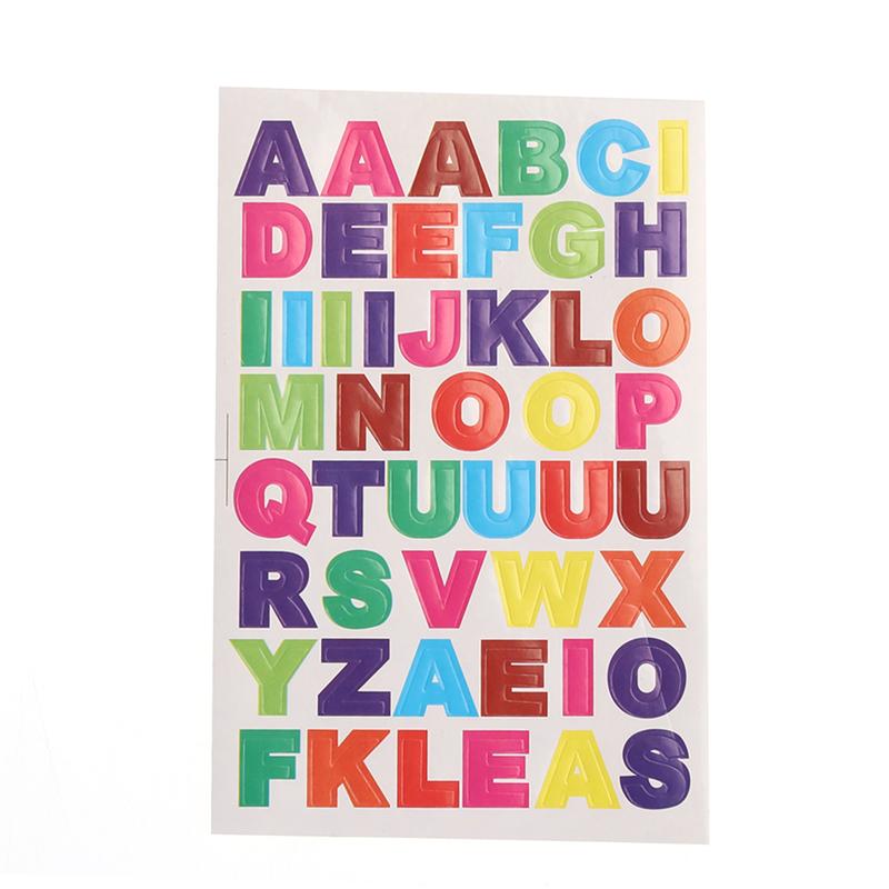 10 Sheet Colorful Letter Stickers Alphabet Stickers DIT Card stock Stickers A to Z