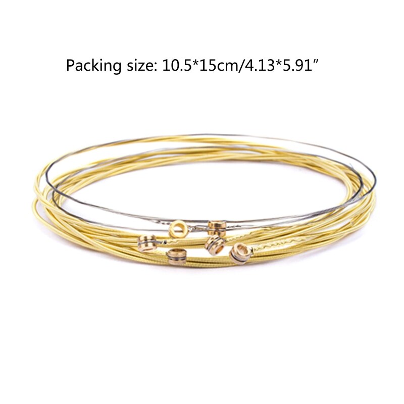 2022 6 Pieces Classic Guitar Strings Steel Wire Classic Acoustic Folk Guitar Parts