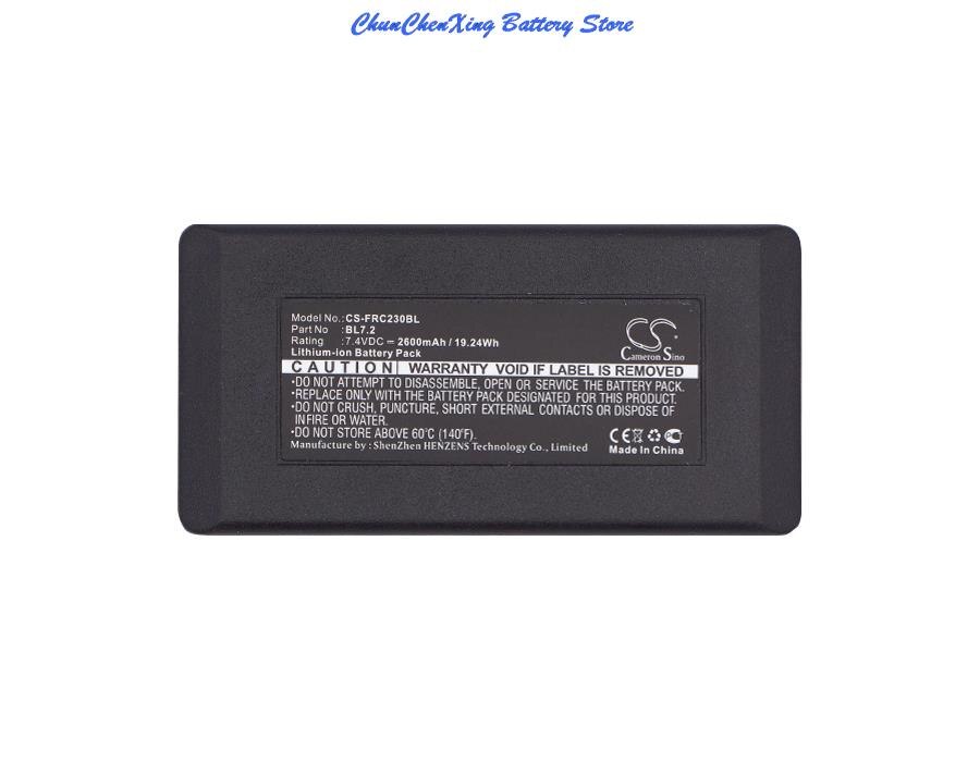 Cameron sino 2600 mah batterie  bl7.2 für falard  rc 012, rc12, rc12r, rc12ri,  rcir 12,  tim 12