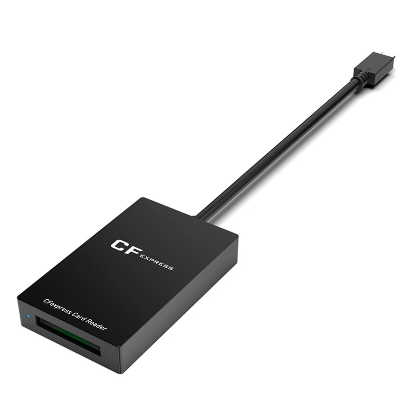 CFexpress Card Reader with USB 3.2 (Gen 2) 10Gbps, Type C and USB A 2-in-1 CFexpress Type B Readers with PU Storage Bag, Portable CFe Type B Card Adapter for Phone