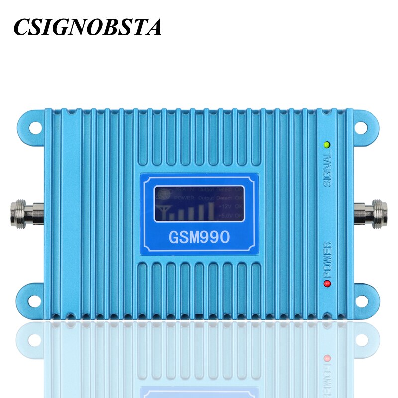GSM 900MHz Signal Booster - 70dB High Gain Repeater - 100-200 sq.m Coverage - LCD Display