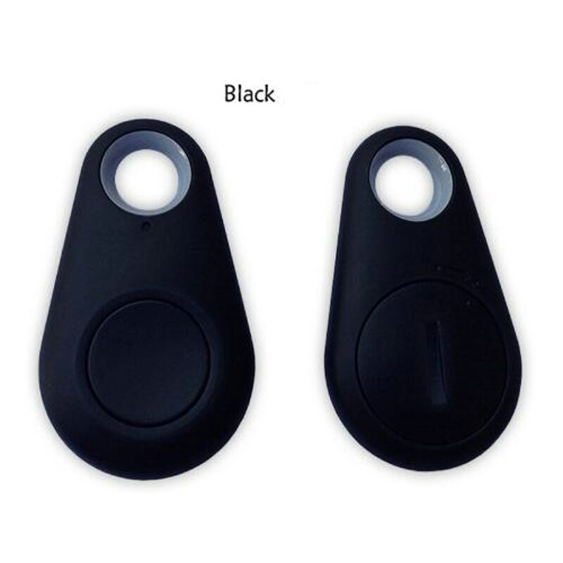 Smart bluetooth tracker locator tag alarm anti-lost device for mobile child bag wallet key finder locator anti lost tracker: Svart