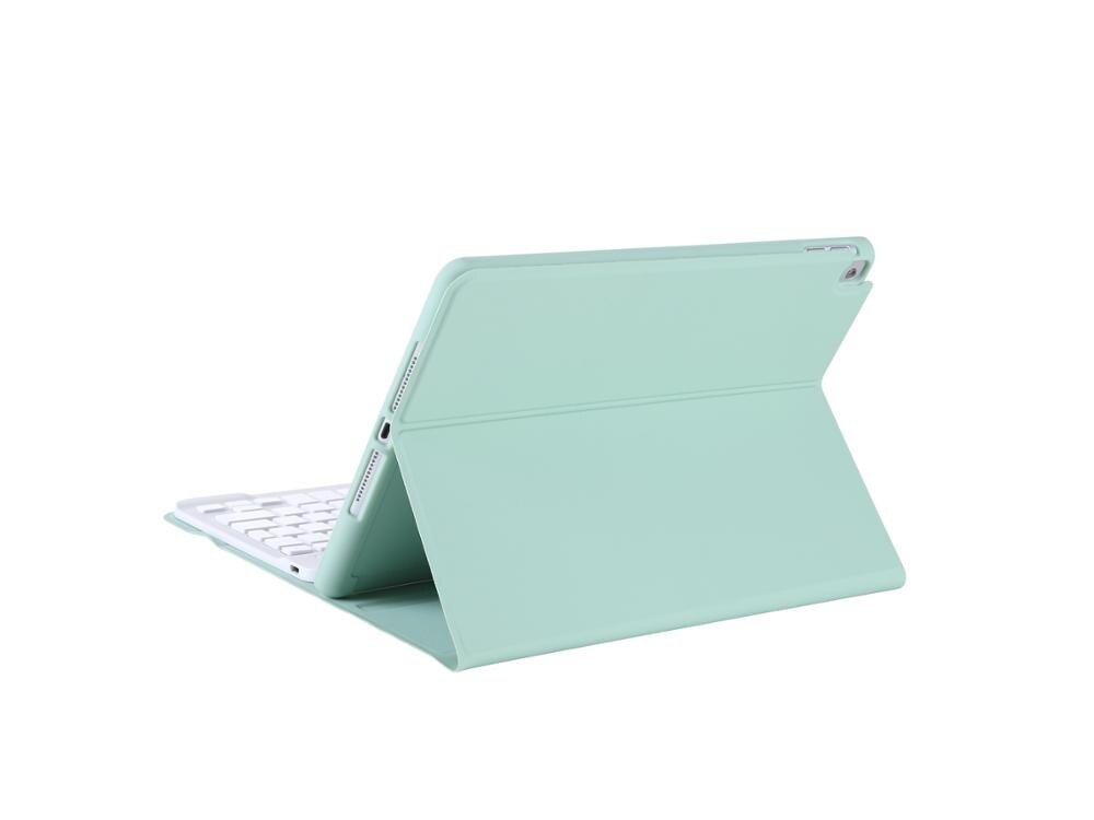 Ultra-Slim Bluetooth Keyboard Case for ipad 10.2 Wireless Keyboard Cover Funda Pencil Slot case for Apple ipad Pro10.2: Green