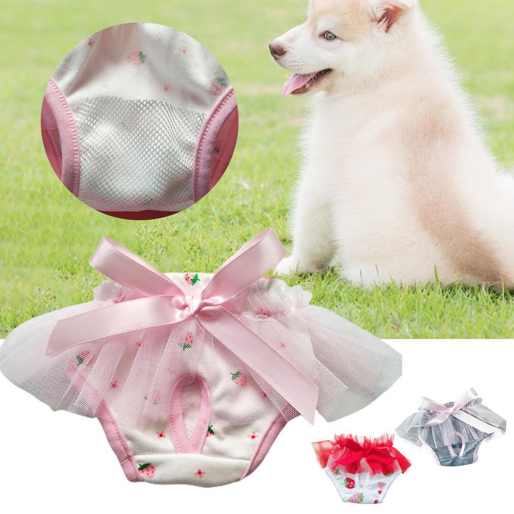 Wearable Pet Short Pants Comfortable Non-sticky Hair Health Care Puppy Shorts Sanitary Pants