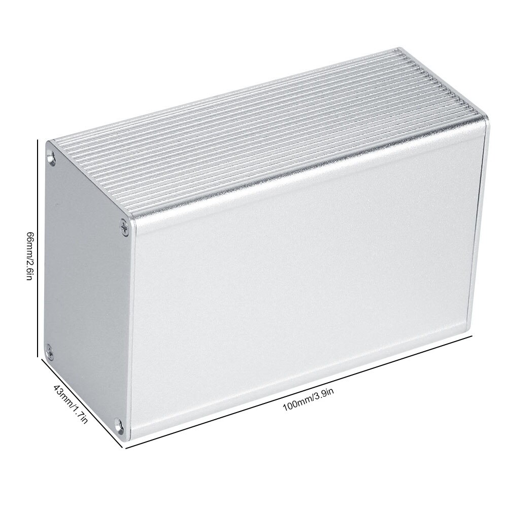 Behuizing Doos Project Box Case Shell Behuizing Aluminium Voor Gprs Printplaat 43x66x100mm