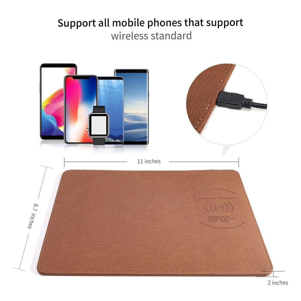 Mobile Phone Qi Wireless Charger Charging Mouse Pad Mat For IPhone X /8 8Plus For Samsung S8 Plus /S7 S6 Edge Note 8 Note 5