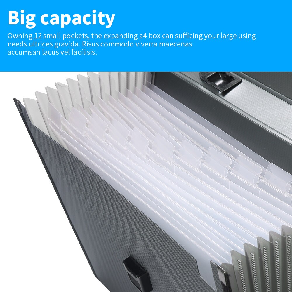 Portable Folder File Paper Storage Box Expand A4 Frame File Manager Paper File Folder School Office Stationery Folder