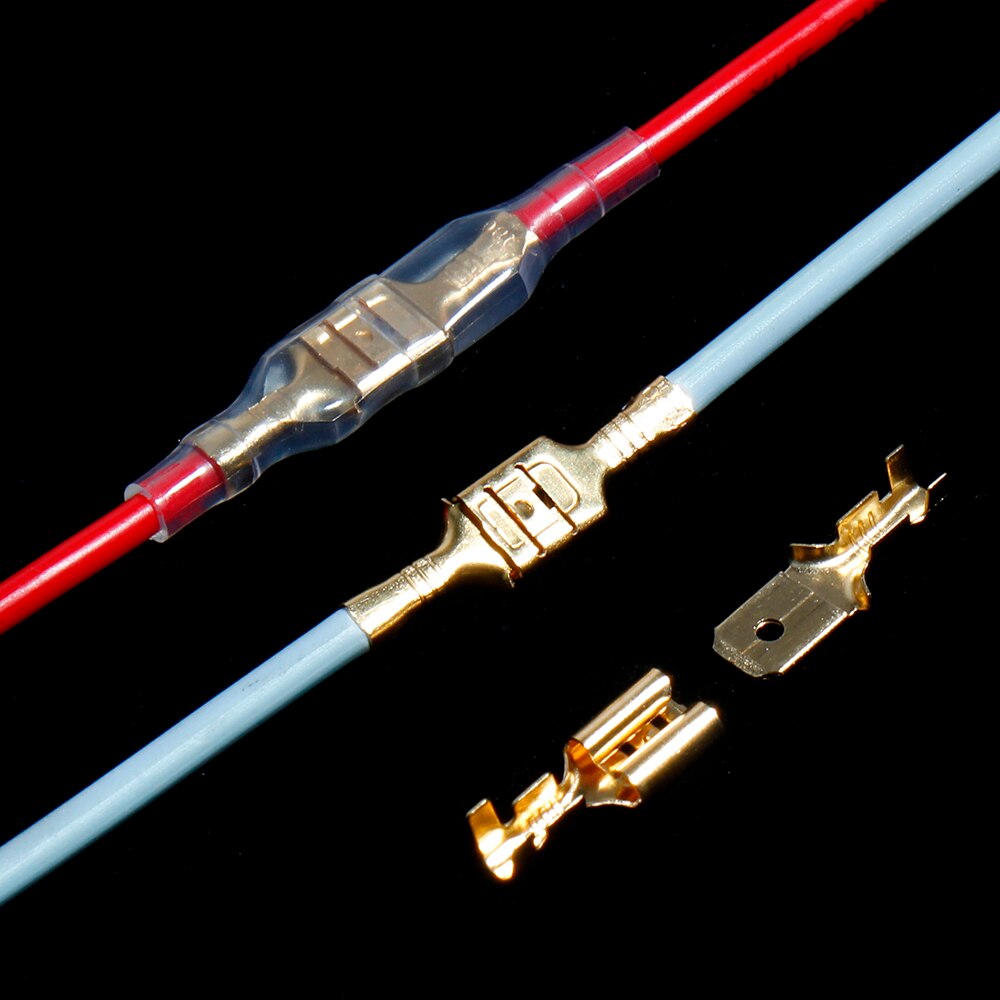 2.8/4.8/6.3Mm Golden Geïsoleerde Wire Crimp Terminal Universele Wond Connector Plug Voorjaar Insert Quick En Eenvoudige terminal Schede