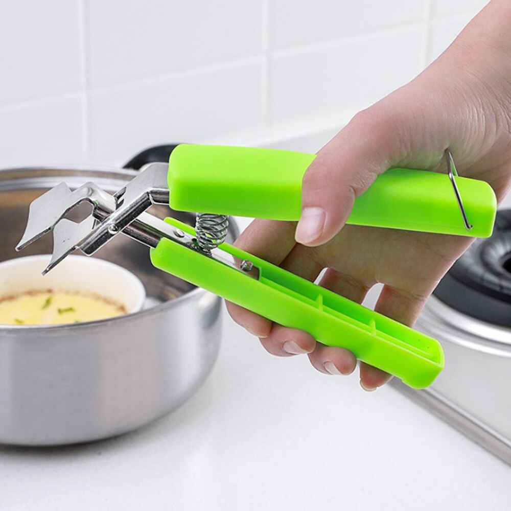 Bowl Clip Pot Gripper Plate Pan Stainless Steel Dish Clamp Kitchen Holder Welcome retail