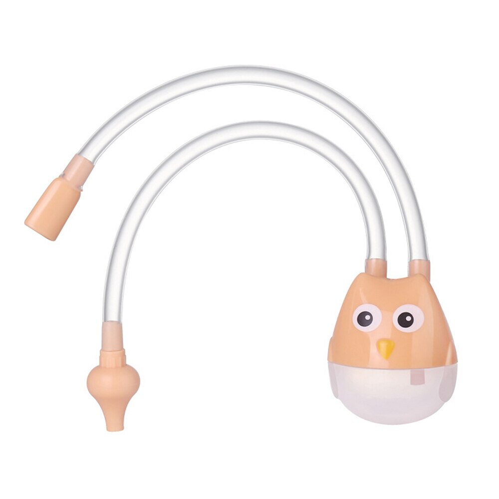 Neonatal baby nasal aspirator cleaner baby sikker hygiejnisk kold næse cleaner silikon baby nasal aspirator tegnefilm mund sugning: C