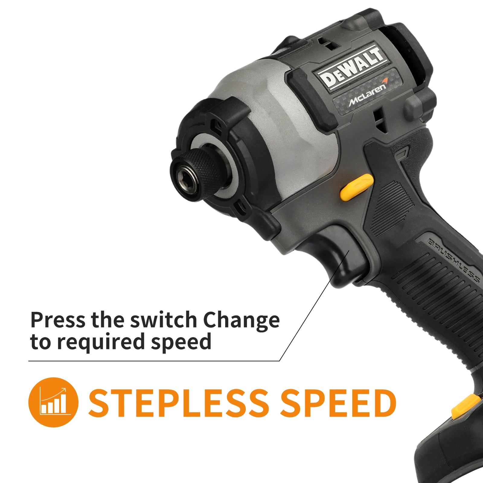 DEWALT DCF85M 20V Max XR Brushless Electric Screwdriver 205Nm Torque 0-3250RPM 13mm Keyless Chuck Variable Speed Power Tool