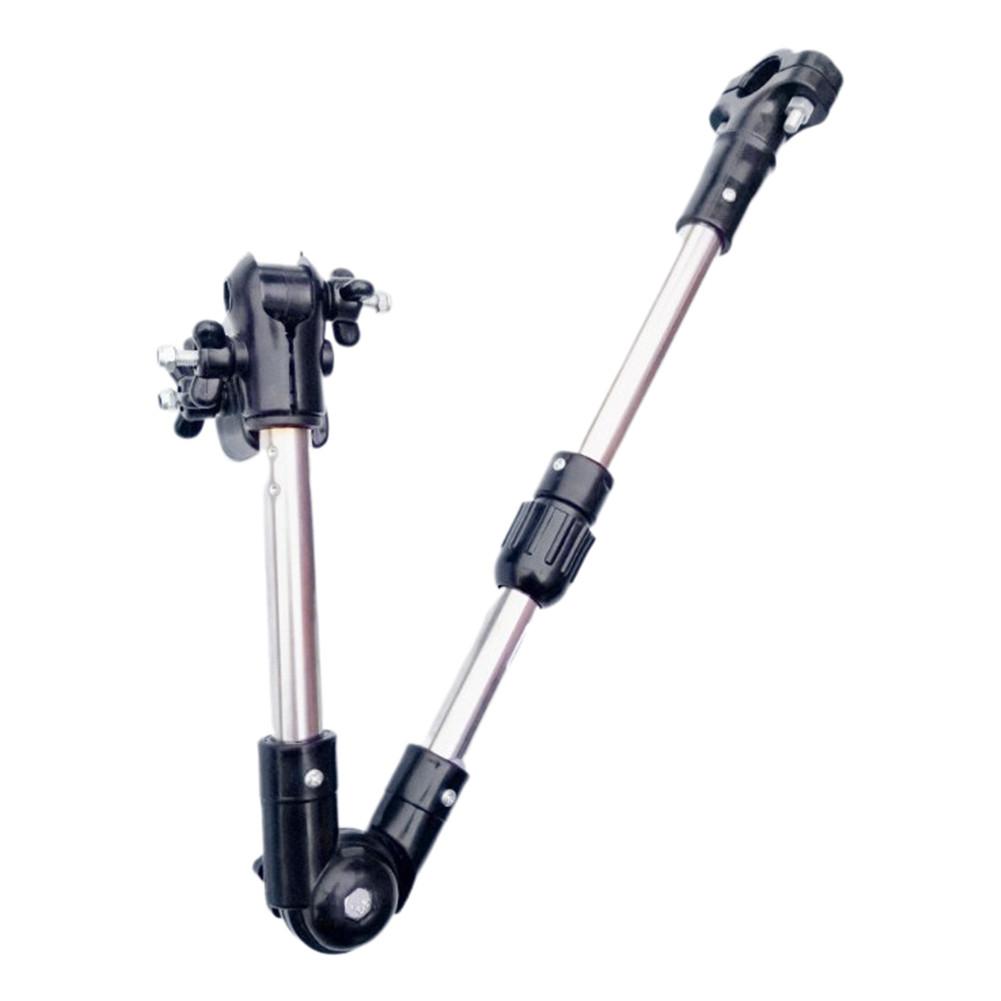 Motorcykel parasol paraply stativ bærbar til vogn elektrisk cykel tilbehør baby klapvogn paraplyer holder: Foldbar teleskopisk