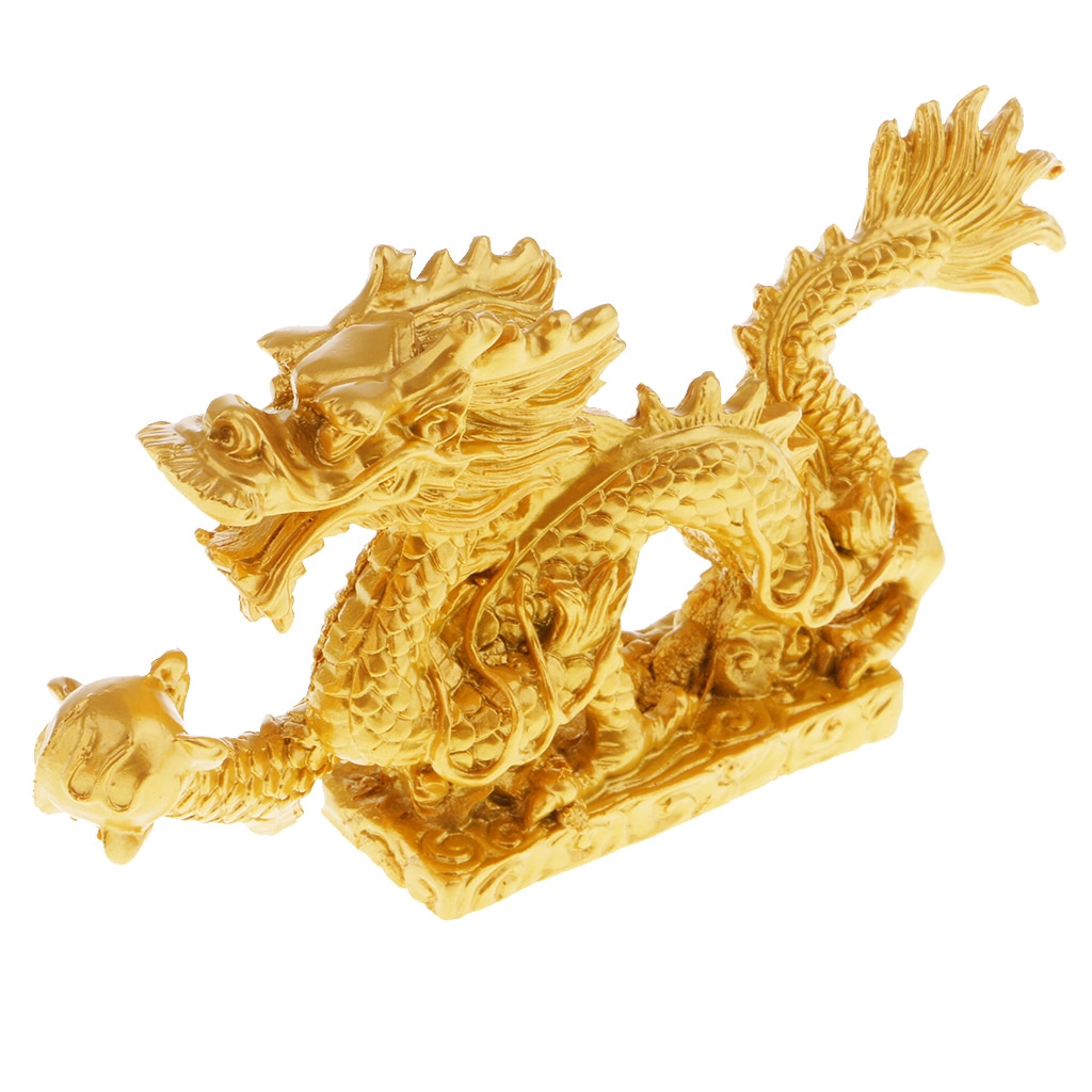 Sculpture de Statue de Dragon Feng Shui chinois attirer la richesse et la bonne chance ornement Animal meubles de maison richesse et chance