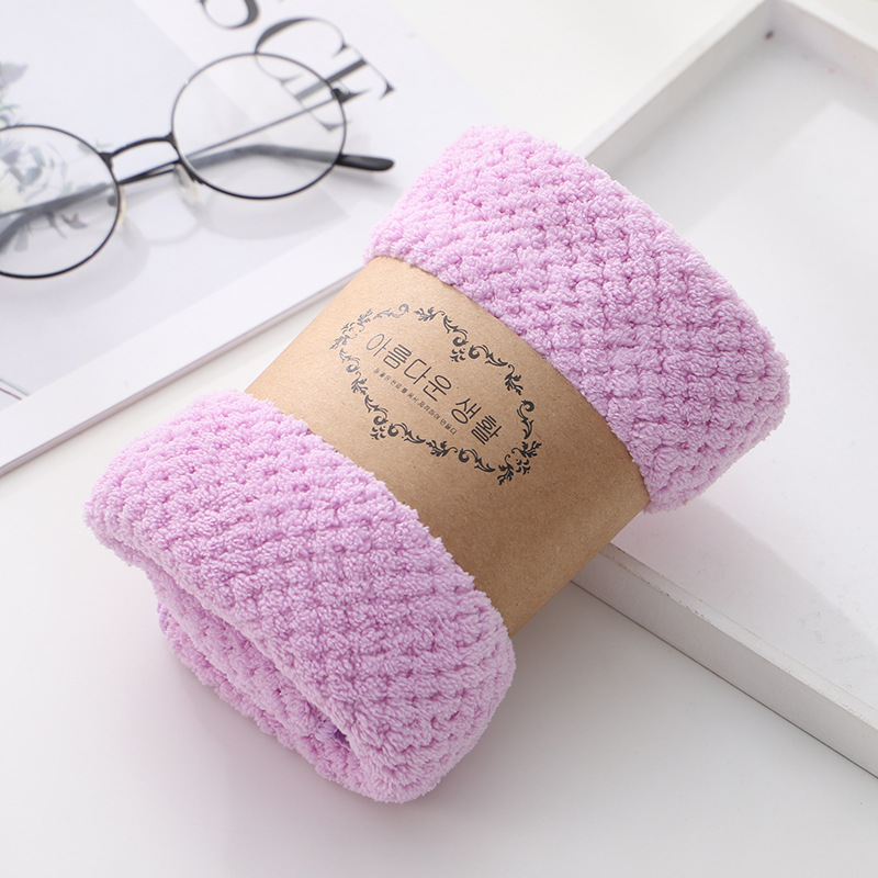 Mærkehåndklæde mikrofiber håndklæder plaid håndklæde ansigtspleje magisk badeværelse sport håndklæde ting til baby 35 x 75cm: Qianzise