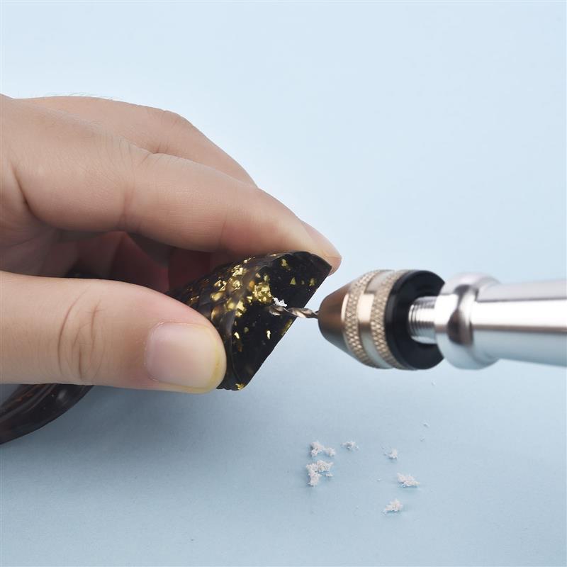 Mini håndbor smykker værktøj bore 0.8-3mm hånd nåle hul bor juvelerer bore huller til gør-det-selv træ epoxy harpiks håndværk
