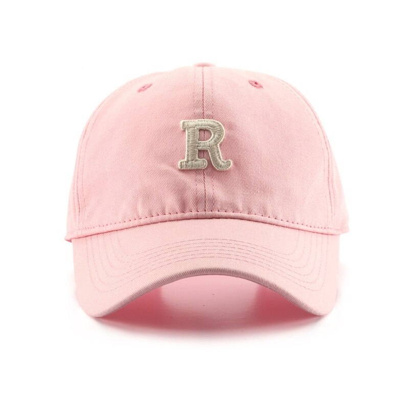 Baseball Women&#39;s Cap Men&#39;s Caps for Men Letter R Embroidery Four Seasons Male Hat Hats Apparel Accessories: Pink