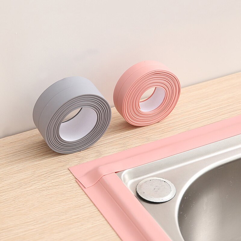 Keuken Afdichting Muur Tape Bad Afdichtstrip Tape Zelfklevende Tape Waterdicht Muursticker Douche Wastafel Tape Badkamer Gadgets