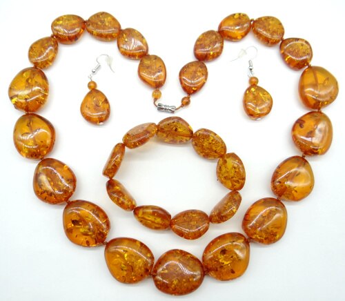 , Natural precioso, gota de agua moderna, lágrima, oro, miel prensada, amberos, fabricación de joyas, pendientes, collar Q7