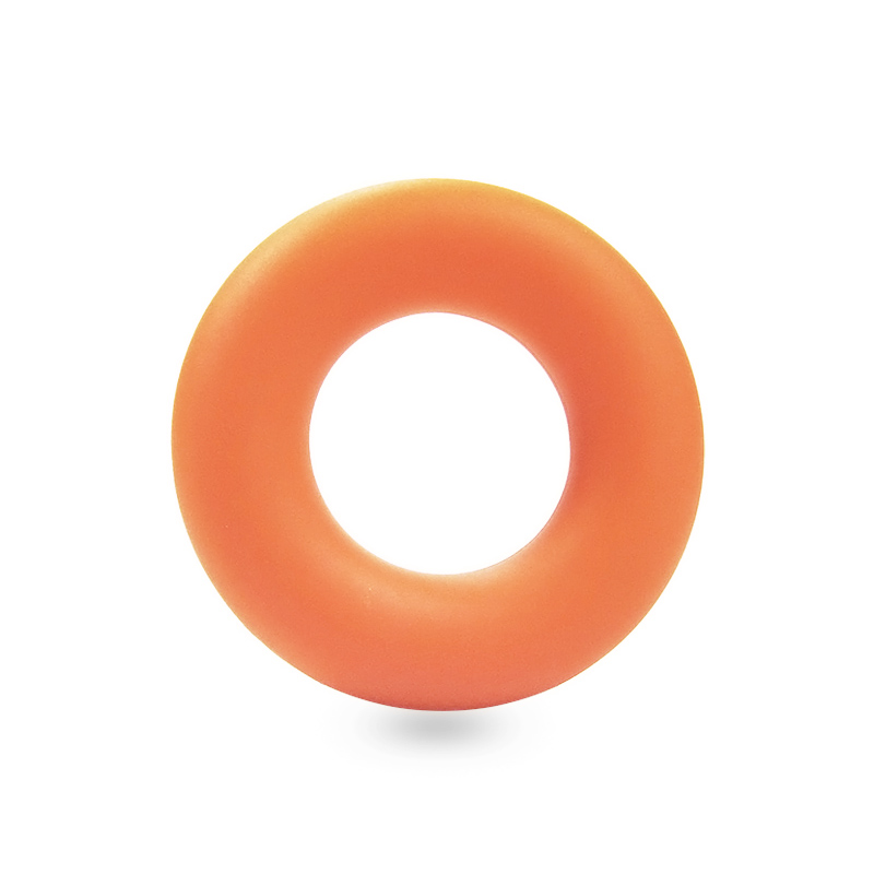 Silicone Strength Finger Hand Grip Muscle Power Training Rubber Ring Exerciser Gym Tools SEC88: Orange