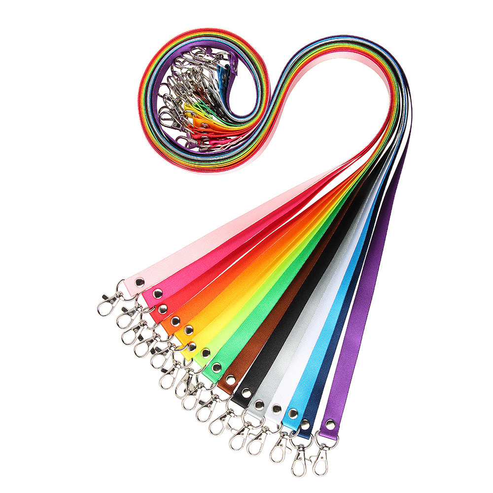 10 stuks veiligheid hangende nekkoord sleutelhanger lanyard nekkoord telefoon lanyard voor mobiele telefoon ID naam badge houder sleutelhanger