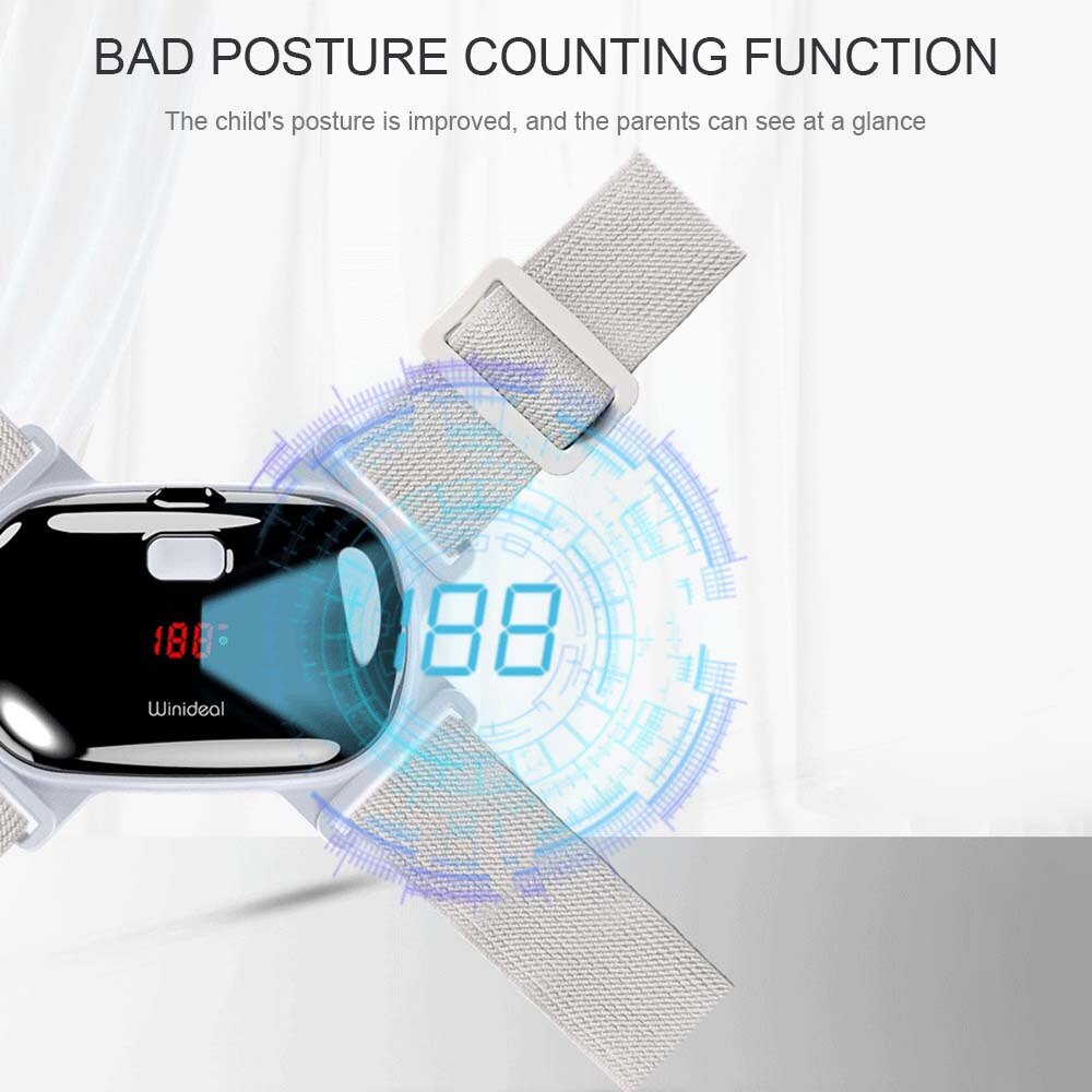 Correcteur De Posture Intelligent Avec Alerte Vibration - Réglable, Tissu Respirant - Pour Adultes Et Enfants, Améliore Alignement Dos