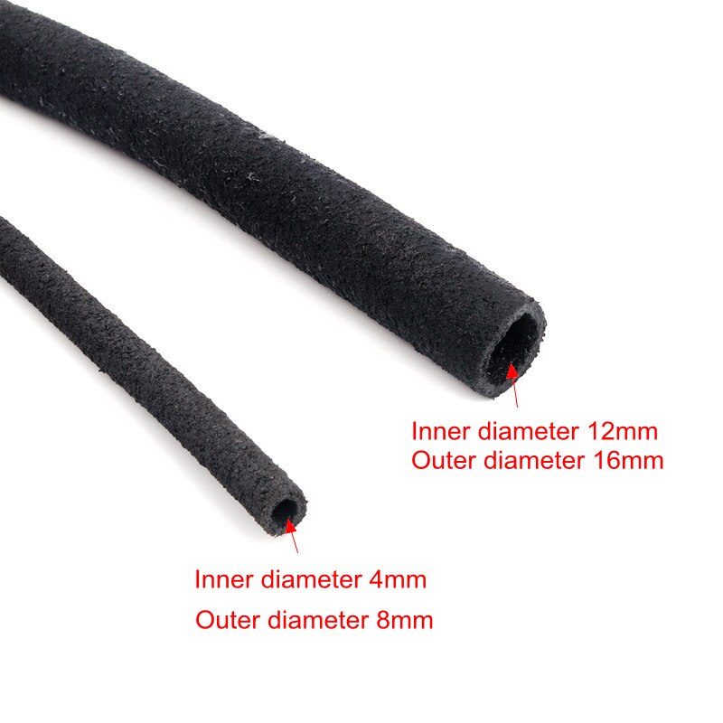 5m 8mm,16mm Perforated Water Pipe Rubber PE Black Hose Buried Underground Irregular Microporous Uniform Water Garden Irrigation