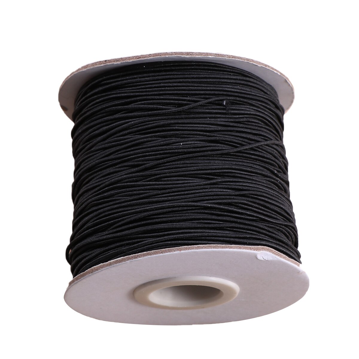 Elastic Cord Beading Threads Stretch String Fabric Crafting Cords for Bracelet Jewelry Making 1mm 100 Meter (Black)