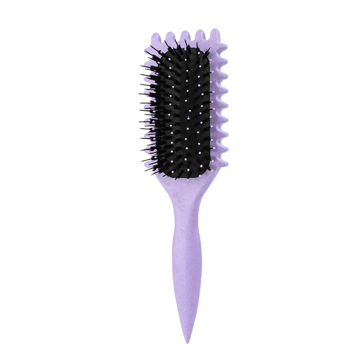 1PC Salon Styling Krullend Haar Styling Borstel Krul Haarborstel voor Kammen en Vormgeven Mannen en vrouwen Krullen verminderen Trekken Gereedschap