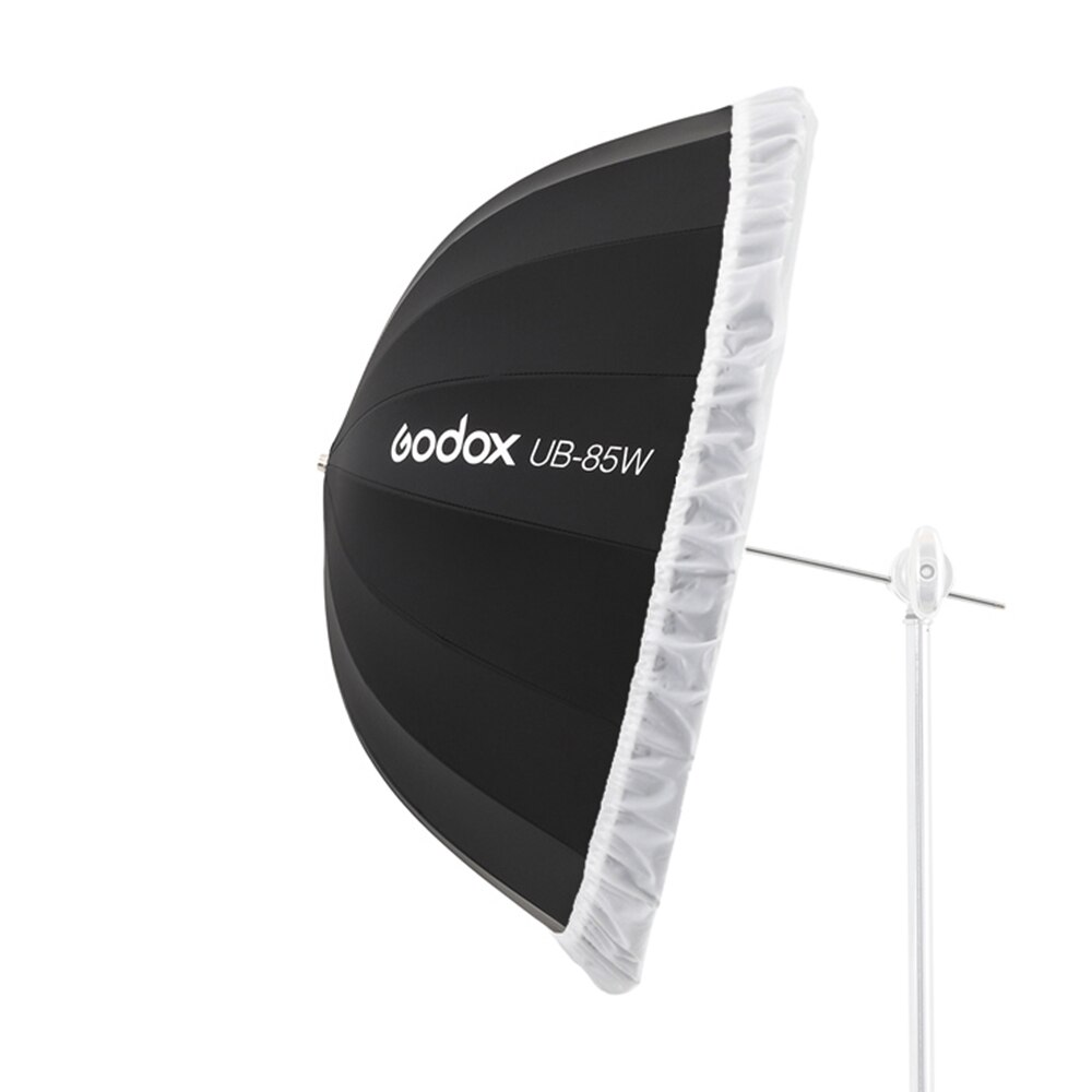 Godox UB-85W 33,5 in 85cm Parabolischen Schwarz Weiß Reflektierende Regenschirm Studio Licht Regenschirm mit Schwarz Silber Diffusor Abdeckung Tuch