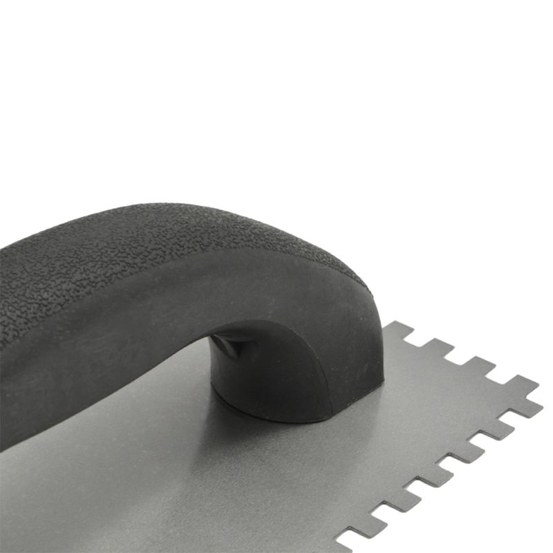 Multifunctionele Rvs Beton Troffel Handheld Vierkante Notch Stukadoors Getande Spatel Float Betegelen Tool