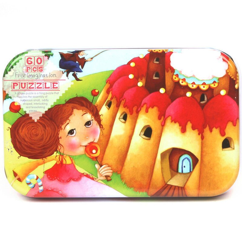 60 Stuks Houten Puzzel Speelgoed Voor Kinderen Cartoon Animal Jigsaw Kids Intelligent Entertainment Educatief Speelgoed Xmas: Color 5