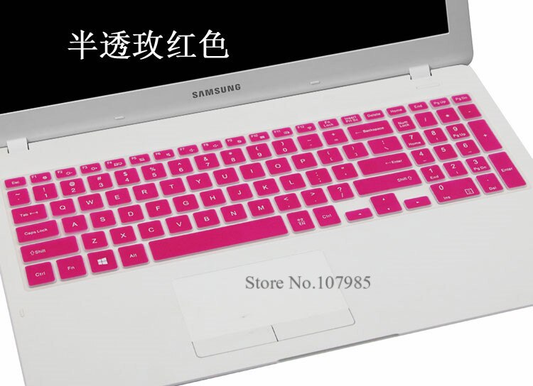 keyboard cover Protector Skin For Samsung Essentials E20 E30 NP350XAA 15.6 inch NP500R5K 500R5K 500R5H 551XAA NP 550XAA NP530E5M: Rose