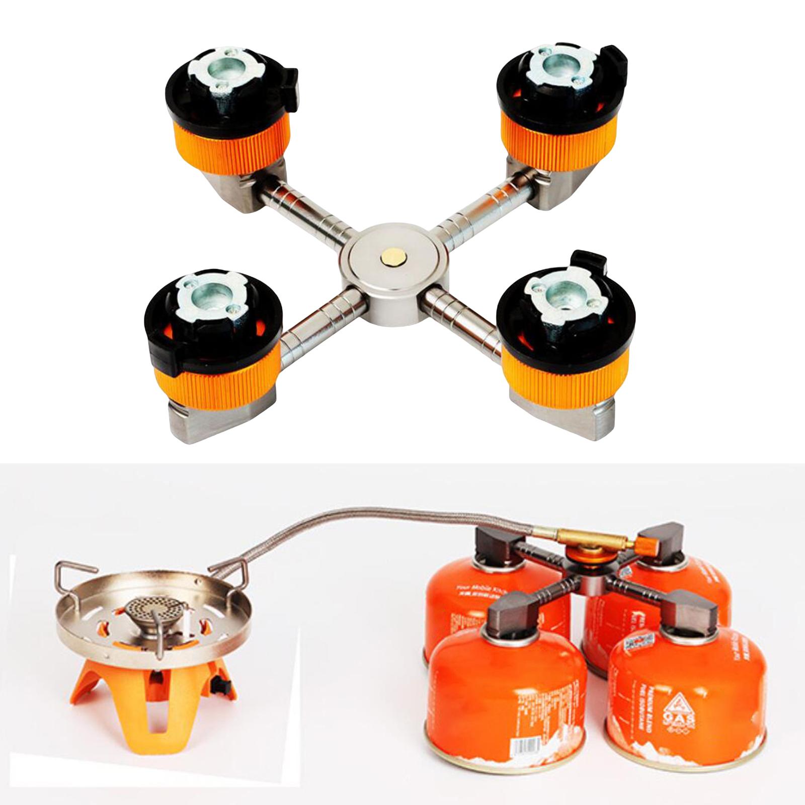 Lightweight Stove Adapter Burner Connector Gas Tank Converter for Camping Outdoor Stove Adapter Camping Stove Cylinder Tank