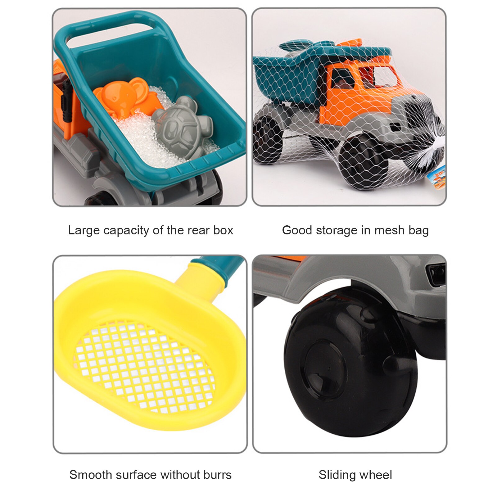 8Pcs Strand Speelgoed Set Kinderen Niet Giftig Plastic Multifunctionele Water Zand Speelgoed Set Outdoor Zand Zomer Strand speelgoed Kinderen: B