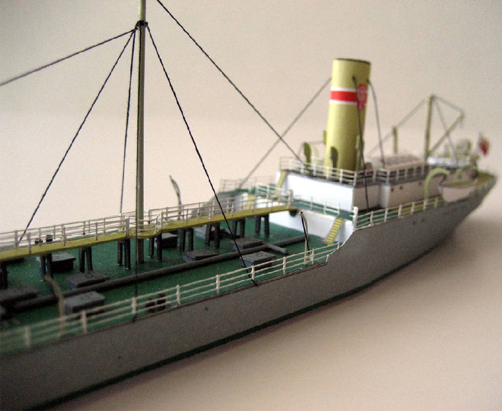 1:400 Scale Poland Tanker Karpaty Ship DIY Handcraft Paper Model Kit Handmade Toy Puzzles