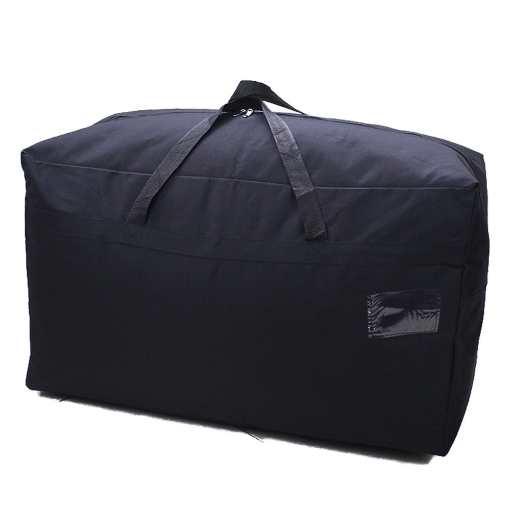 Unisexe imperméable à l'eau doux épaissir voyage grande capacité couette avec poignée fermeture éclair bagages Oxford tissu sac de rangement organisateur