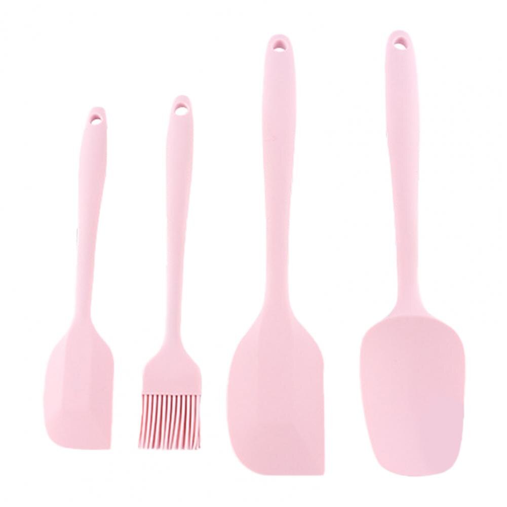 Easy to Clean Silicone Eco-friendly Comfortable Kitchen Silicone Spatulas for Cooking: Pink
