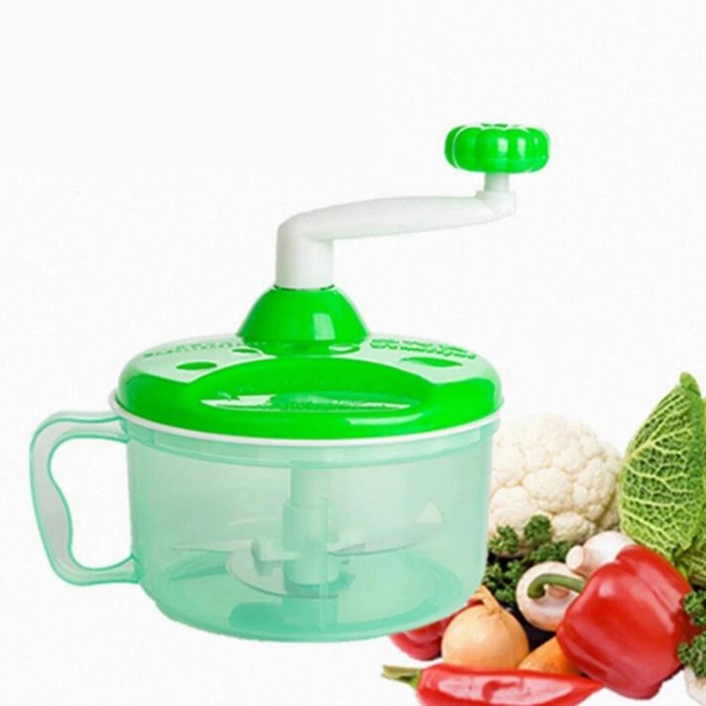 250ml Multi-function Kitchen Manual Food Processor Meat Grinder Vegetable Chopper Shredder Cutter Egg Blender