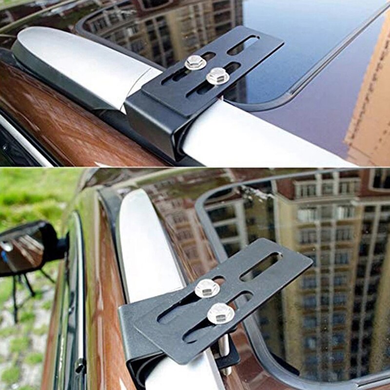 1Pair Car LED Light Bar Mounting Bracket Offroad Auto SUV Roof Luggage Rack Mounting Bracket Work Lamp Stand Holder: Default Title