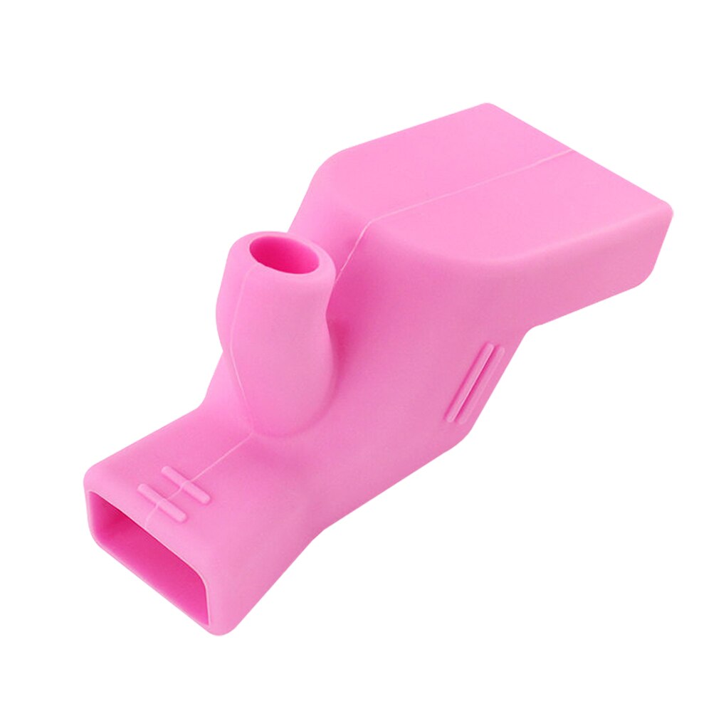 RecabLeght Silicone Faucet Extender Spout For Kids Children Water Tap Extension Kitchen Bathroom Sink Washing Device Faucet 1pcs: Pink