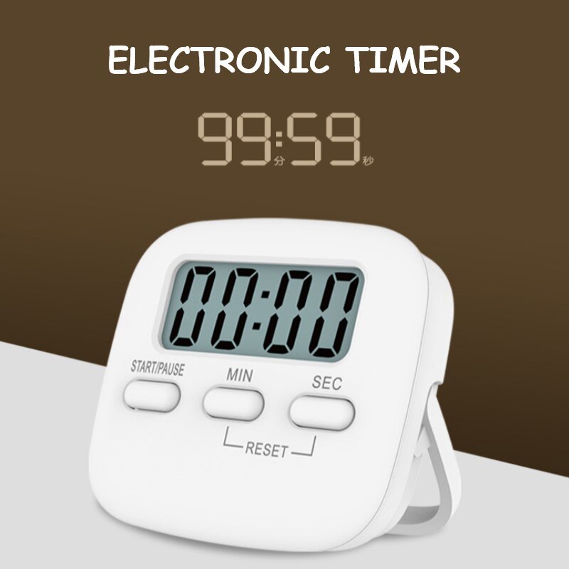 LCD Digital Screen Timer Kitchen Timer Countdown Alarm Clock Reminder Counter Clock Home Multifunctional Tools