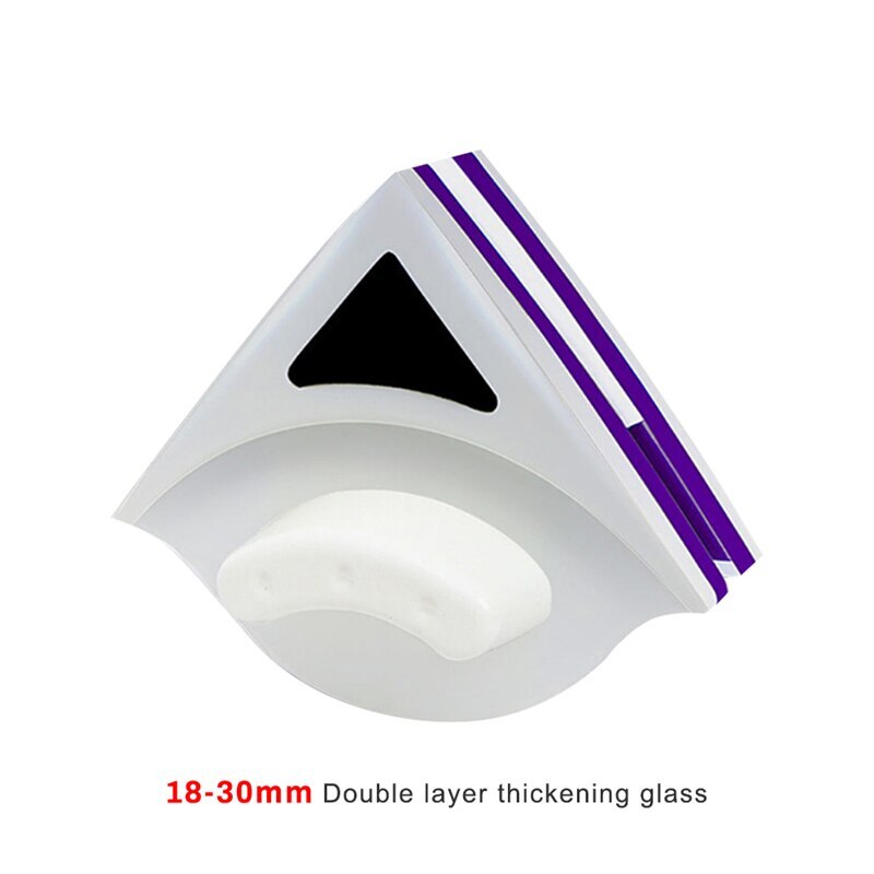 Double Side Glass Cleaning Brush Magnetic Window Cleaning Magnets Household Cleaning Tools Wiper Useful Surface Brushs: 18-30mm double-layer