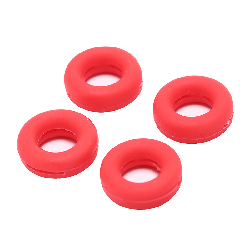 2 Pairs Round Glasses Ear Hooks Eyeglasses Sports Temple Tips Anti Slip Silicone Grips: Red