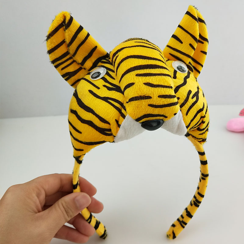 Disfraz de tigre de jungla para niña y mujer, diadema con orejas de animales, falda con lazo trasero, tutú, accesorios para de cumpleaños, Cosplay y Halloween