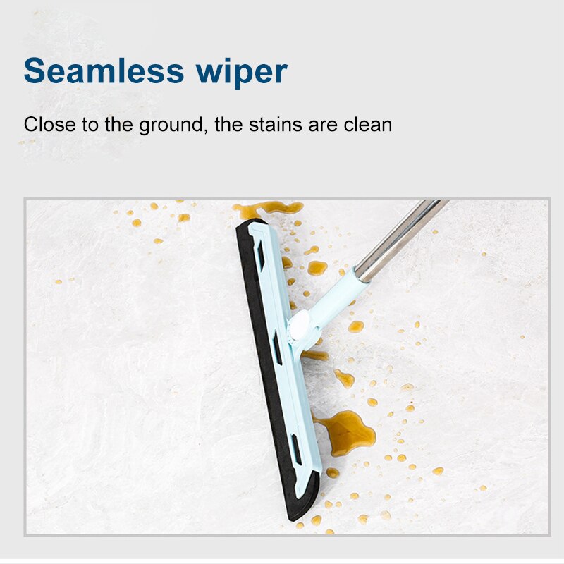 3 PCS Broom Dustpan Set With Fully Squeegee Clean Floor Dust Sweeper Wiper Broom for Home Office Garden Kitchen Cleaning Tool