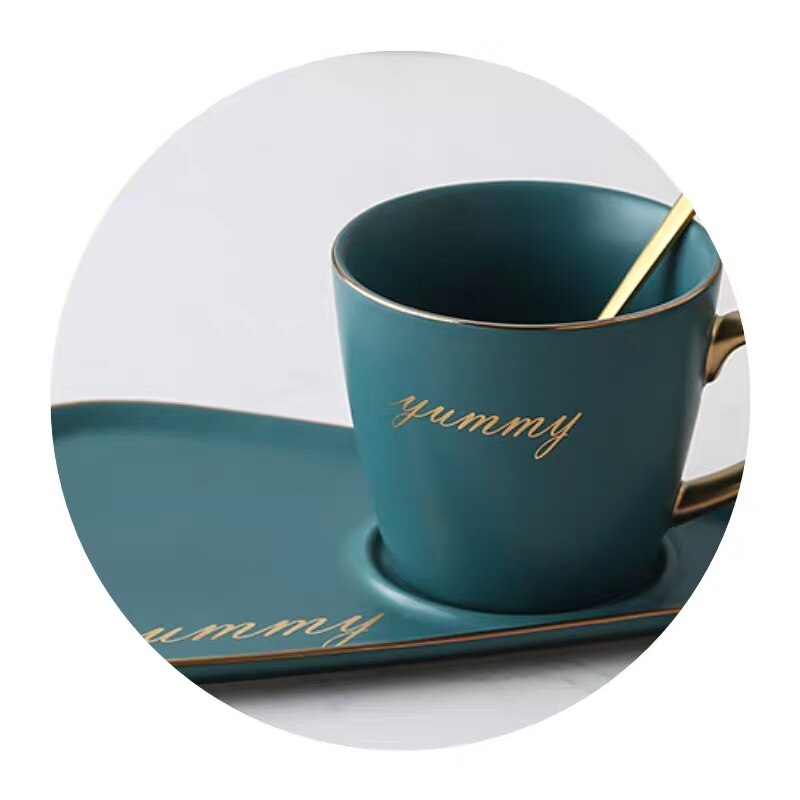 Europäische Luxuriöse Keramik Kaffee Tasse teetasse Büro Tee tasse einstellen Milch Tee Tassen Geburtstag Paare Freunde Mit Löffel Kasten