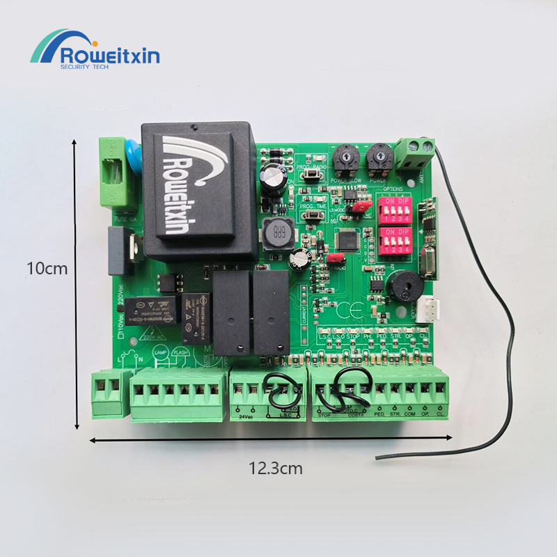 Gate motor controller circuit board universal electronic card for sliding gate opener 220v AC model 433.92Mhz