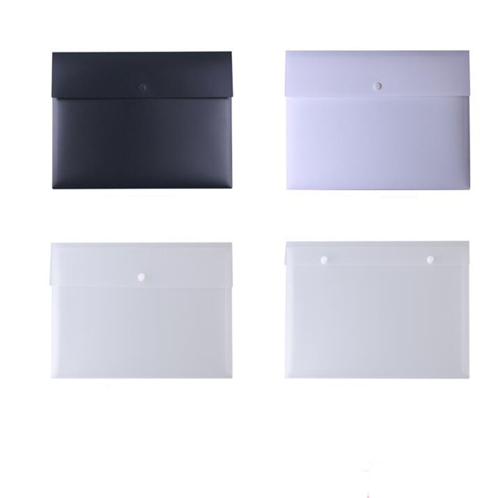 1 -pack poly mappfickor jacka plastkuvert platt dokument brevförpackning med tryckknappsstängning  a4 stl.