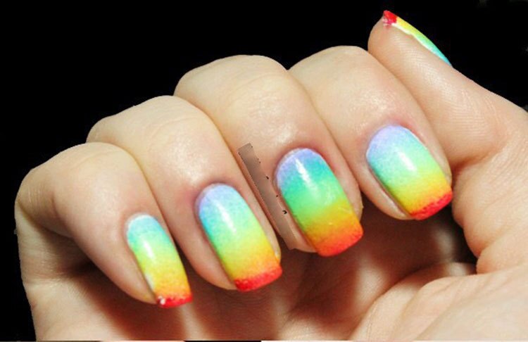 8pcs Gradient Nails Soft Sponge for Color Fade Natural Magic Simple Nail Manicure Nail Art Tools
