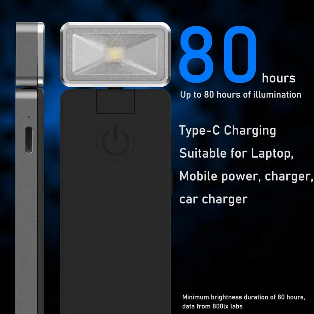 Mini boglampe led genopladelig clip-on boglampe 3 farver praktisk seng læse natlampe øjenbeskyttelse bogmærkelampe